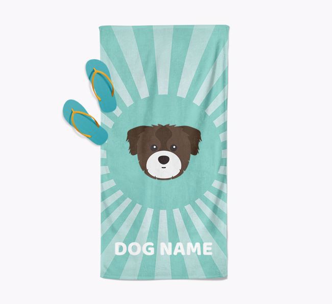 Personalised Pool Towel with {breedFullName} Icon